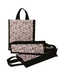 Eco-friendly Wine Bag with Colorful Print