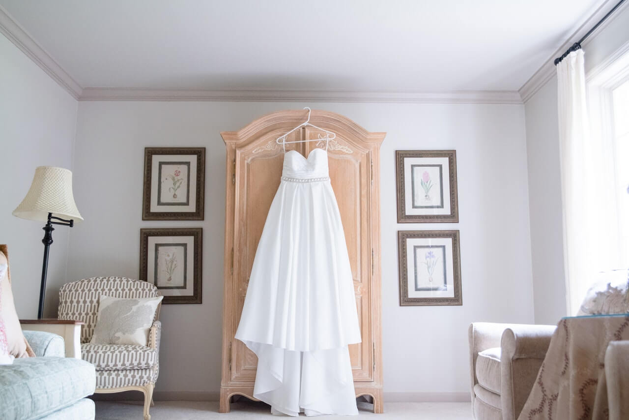 Vintage wedding gown