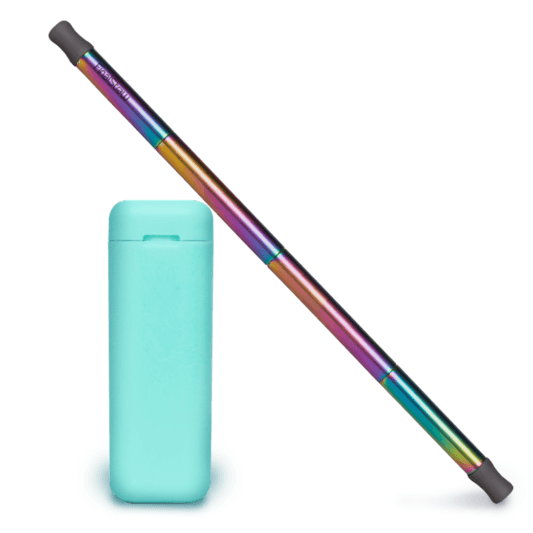 Reusable collapsible straw