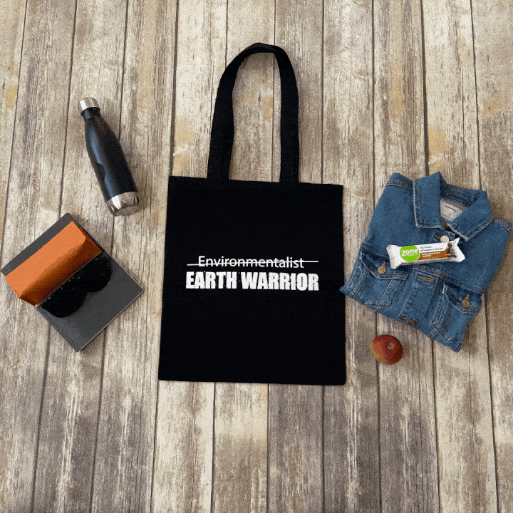 Reusable canvas tote bag