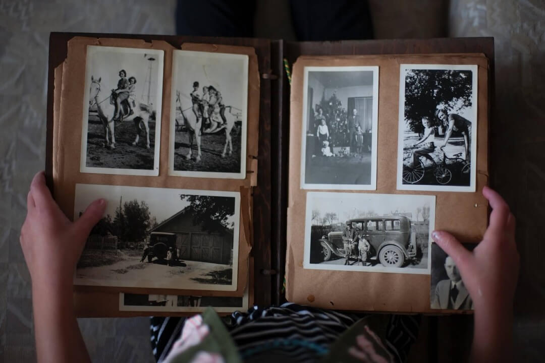 vintage photo album