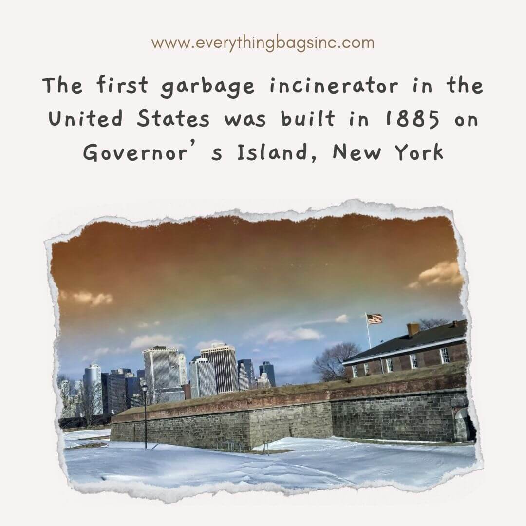First garbage incinerator in the USA