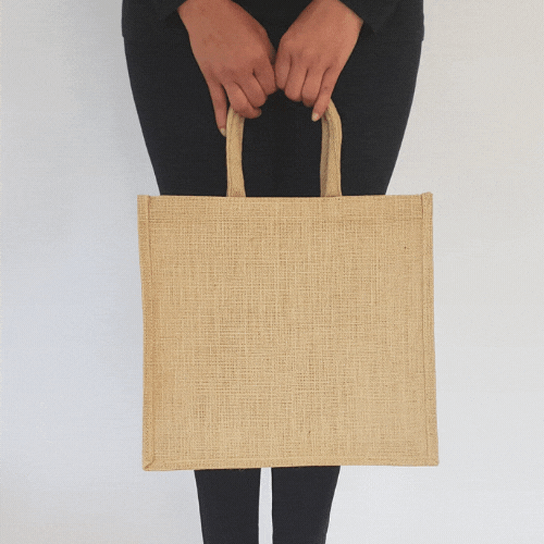 custom burlap bag